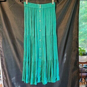 Weathervane turquois maxi skirt. Size M